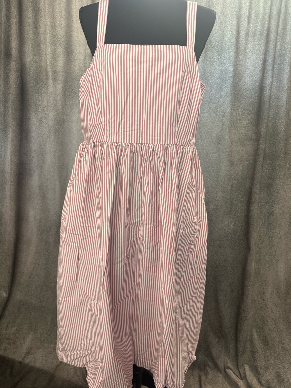 a new day Red & White Striped Midi Sundress